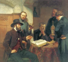 Leden van de Hamburgse kunstenaarsvereniging